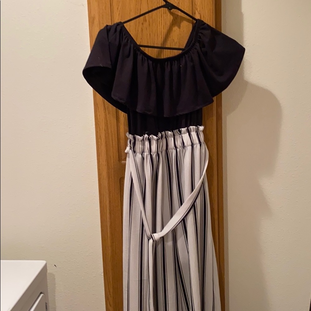 off the shoulder jumpsuit